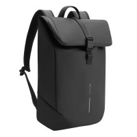 XD Design Urban Water Resistant Flap-top Backpack 防水翻蓋背包 - 黑色 |「L」型轉角開合 | 專利金屬拉鎖，配置保險栓 | 香港行貨