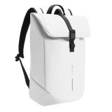 XD Design Urban Water Resistant Flap-top Backpack 防水翻蓋背包 - 白色 |「L」型轉角開合 | 專利金屬拉鎖，配置保險栓 | 香港行貨
