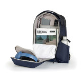 XD Design Bizz Business & Travel Backpack 商務出差通勤背包 - 深藍色 | RFID安全防盜口袋 | 獨立背部電腦內袋 | 香港行貨