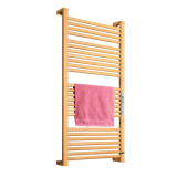 Sanwall ATW01TM-25ULTRA 475W 25管智能乾衣電熱毛巾架 - 淺木色 | 99.9% 殺菌率 | 上/下2組獨立調控按鈕 | 香港行貨