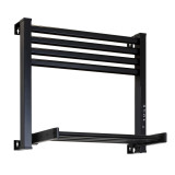 Sanwall ATW01TM-8-1 140W 可摺叠智能乾衣電熱毛巾架 - 黑色 | 活動平台也能發熱 | 全鋁合金製造 | 香港行貨