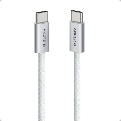 Anker A8060H21 Zolo 240W USB-C - USB-C 充電線(0.9m) - 白色 | 支援240W極速充電 | 5.8 mm細小連接頭 | 香港行貨