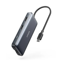 Anker A83800A1 553 PowerExpand 8-in-1 USB-C 集線器 - 灰色 | 5Gbps 資料傳輸速度 | 8-in-1 多功能擴展 | 香港行貨