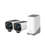 Anker T88923W1 Eufy eufyCam S3 Pro 4K 無線家居安全攝像機 - 雙鏡頭套裝 | AI 驅動夜視模式 | 雙動作感應系統 | 香港行貨