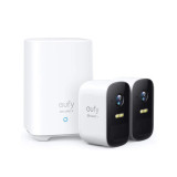 Anker T88313D2 Eufy eufyCam 2C 家居安全無線攝影機 - 雙鏡頭套裝 | 即時手機提示 | HomeBase內建16GB eMMC | 香港行貨