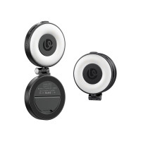 ULANZI LM23 手機磁吸補光燈二代 - 黑色 | 雙色溫可調｜內置補妝鏡 | 400mAh電池｜支援邊充邊用 | 香港行貨