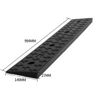 橡膠汽車貨車路沿爬坡墊 - 星型3cm高-全黑 | 馬路上坡爬坡墊 | 耐磨抗壓 | 防滑設計 | 994*149*27mm 橡膠汽車貨車路沿爬坡墊 - 星型3cm高-全黑 | 馬路上坡爬坡墊 | 耐磨抗壓 | 防滑設計 | 994*149*27mm