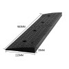 橡膠汽車貨車路沿爬坡墊 - T型4cm高-全黑 | 馬路上坡爬坡墊 | 耐磨抗壓 | 防滑設計 | 983*215*39mm