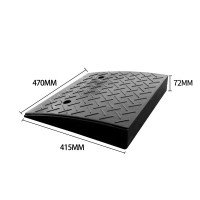 橡膠汽車貨車路沿爬坡墊 - T型7.2cm高-全黑 | 馬路上坡爬坡墊 | 耐磨抗壓 | 防滑設計 | 470*415*72mm 橡膠汽車貨車路沿爬坡墊 - T型7.2cm高-全黑 | 馬路上坡爬坡墊 | 耐磨抗壓 | 防滑設計 | 470*415*72mm