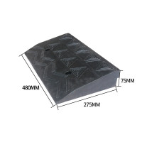 橡膠汽車貨車路沿爬坡墊 - 7.5cm高-全黑 | 馬路上坡爬坡墊 | 耐磨抗壓 | 防滑設計 | 480*275*75mm 橡膠汽車貨車路沿爬坡墊 - 7.5cm高-全黑 | 馬路上坡爬坡墊 | 耐磨抗壓 | 防滑設計 | 480*275*75mm