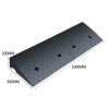 橡膠汽車貨車路沿爬坡墊 - V型10cm高-全黑 | 馬路上坡爬坡墊 | 耐磨抗壓 | 防滑設計 | 1000*300*100mm