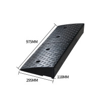 橡膠汽車貨車路沿爬坡墊 - V型12cm高-全黑 | 馬路上坡爬坡墊 | 耐磨抗壓 | 防滑設計 | 975*295*118mm 橡膠汽車貨車路沿爬坡墊 - V型12cm高-全黑 | 馬路上坡爬坡墊 | 耐磨抗壓 | 防滑設計 | 975*295*118mm