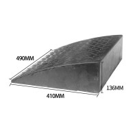 橡膠汽車貨車路沿爬坡墊 - T型14cm高-全黑 | 馬路上坡爬坡墊 | 耐磨抗壓 | 防滑設計 | 490*410*136mm 橡膠汽車貨車路沿爬坡墊 - T型14cm高-全黑 | 馬路上坡爬坡墊 | 耐磨抗壓 | 防滑設計 | 490*410*136mm