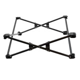 花型可摺疊寵物行軍床 - 淺灰色 | 防水耐磨 | 四角穩固支撐 | 懸空防潮濕設計