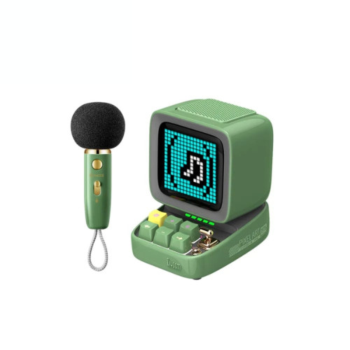 Divoom Ditoo 5M 卡拉OK像素藍牙喇叭 - 綠色 | 立體音質 | 像素互動 | 智能K歌 | 8小時長續航 | 香港行貨