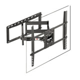 NB SP5 壁掛可伸縮旋轉電視支架 - 黑色 | 適用75-110英寸電視 | 90.9kg穩固承重 | 傾仰角可調節