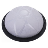 半圓腳踩平衡訓練瑜珈球 - 灰色 | 專注核心訓練 | 雙面防滑 | 彈性支撐