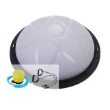 半圓腳踩平衡訓練瑜珈球 - 灰色 | 專注核心訓練 | 雙面防滑 | 彈性支撐