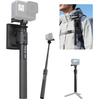 ULANZI VL04 快掛延長桿 - 黑色 | 23.5cm-114cm 伸縮設計 | 快掛秒取單手操作 | 360° 旋轉全方位拍攝 | 香港行貨