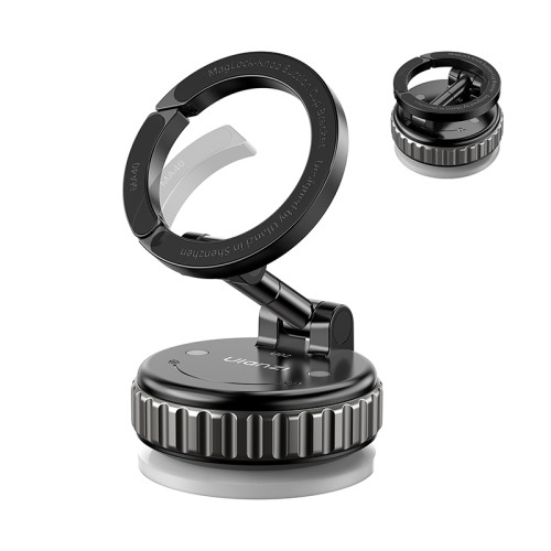ULANZI MA40 Maglock吸盤支架 - 黑色 | 真空吸盤多位置固定 | 三軸調整360°多角度 | 旋轉鎖緊機械增壓 | 香港行貨