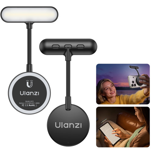 ULANZI M10 Magsafe 軟管補光燈 - 黑色 | 多段調光調色溫 | 柔軟管隨意彎折 | 香港行貨