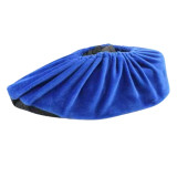 家用非一次性絨布鞋套 - 寶藍色(5對裝) | 可反覆水洗 | 彈力束縛 | 防滑耐磨