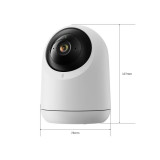 SwitchBot Pan/Tilt Cam Plus 2K 智能攝影機 - 白色 | 自由鏡頭旋轉 | 實時自動檢測、跟踪和記錄運動 | 香港行貨