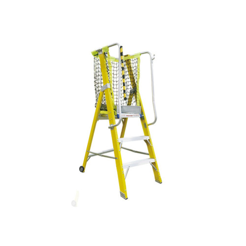 Glora Build GB-104B3 三級單面纖維梯台連梯網 | 輕量高強度纖維梯身 | 一體成型防滑梯台 | 符合人體工學的護欄與梯網設計 | 符合 EN131 標準