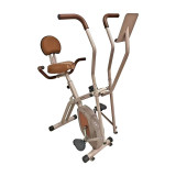 Fitty X-Cross 健身單車 - 啡色 | 一機兩用：橢圓機+動感單車 | 磁控靜音系統 | 8段阻力可調 | 折疊收納設計 | 香港行貨