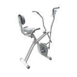 Fitty X-Cross 健身單車 - 白色 | 一機兩用：橢圓機+動感單車 | 磁控靜音系統 | 8段阻力可調 | 折疊收納設計 | 香港行貨