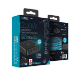 牛魔王Maxpower TF260XJ 200W 6位元 GaN USB 充電器 - 黑色 | 200W超高功率 | 6位元多設備同時充電 | 緊湊安全設計 | 香港行貨