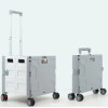 48L 經典萬向輪可摺疊式買餸車 (FW548) - 灰白色 | 360度靜音萬向輪 | 折疊超省空間 | 加厚鋼架承重力強