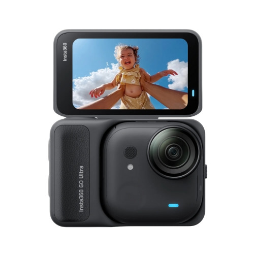 Insta360 GO Ultra 運動相機標準套裝 - 黑色 | 超輕超小拇指相機 | 磁吸穿戴解放雙手 | 裸機5米防水防塵 | 香港行貨