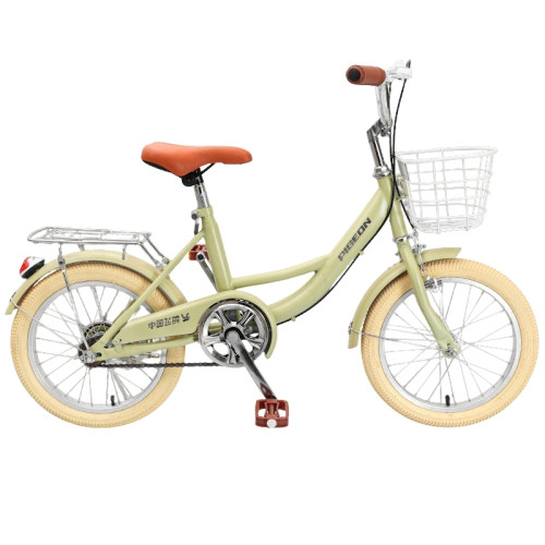 PIGEON 飛鴿牌 兒童輕便單速單車(16吋) - 青黃色 | 高碳鋼車架 | 安全雙剎車 | 鋁合金輻條輪