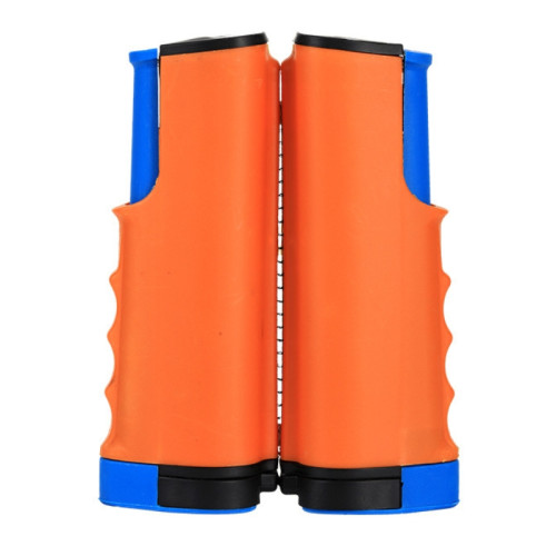 加厚便攜式乒乓球網架(自由伸縮型) - 橙色 | 一體成型｜免工具組裝 | 加厚穩固｜室內外通用