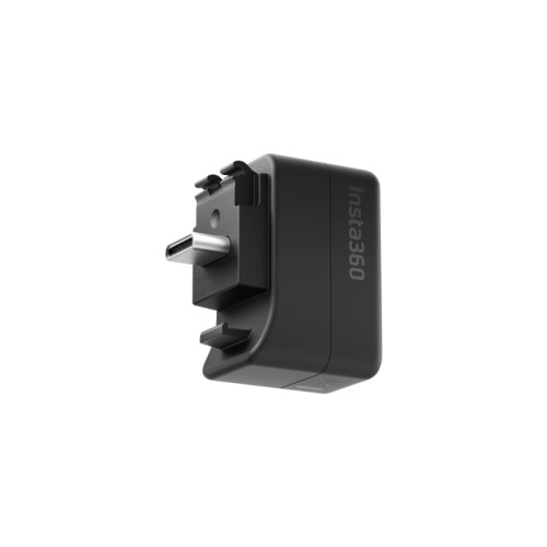 Insta360 X5/X4 Air 充電麥克風轉接器 | Type-C 直連供電 | 邊錄邊充不掉電 | 防風毛套配件兼容 | 麥克風轉接方案 | 香港行貨