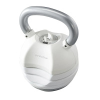 ByZoom Pure Series 40LB 可調式壺鈴(1個) - 白色 | 5段重量調節 | 節省空間設計 | 複合式訓練 | 防滑握把 | 香港行貨