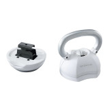 ByZoom Pure Series 40LB 可調式壺鈴(1個) - 白色 | 5段重量調節 | 節省空間設計 | 複合式訓練 | 防滑握把 | 香港行貨