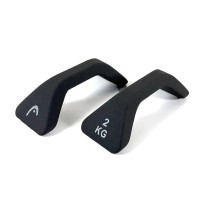 Head 掌上壓啞鈴手握把(2KG x 2) - 黑色 | 減輕手腕壓力提升訓練強度 | 結合伏地挺身與啞鈴訓練 | 香港行貨