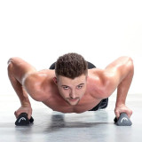 Head 掌上壓啞鈴手握把(2KG x 2) - 黑色 | 減輕手腕壓力提升訓練強度 | 結合伏地挺身與啞鈴訓練 | 香港行貨