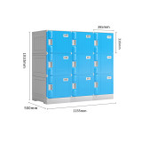 ABS學校教室收納櫃-A款組合櫃 9門 | 高1010mm*寬1155mm*深500mm | 防水防潮 | 結實耐用