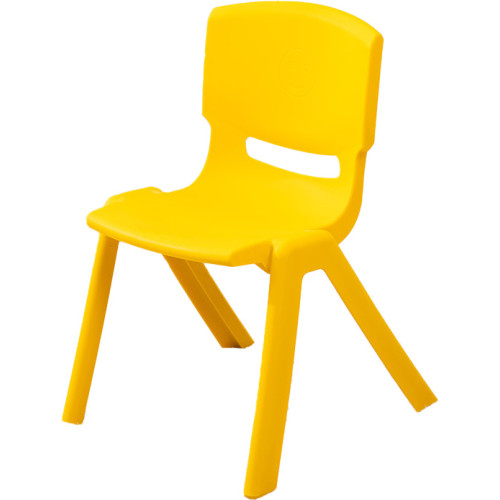 加厚PP學生椅-黃色(35cm坐高) | 三角結構 | 貼合身體 | 高強度防滑