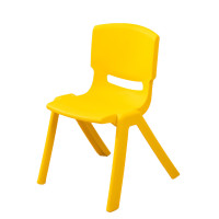 加厚PP學生椅-黃色(40cm坐高) | 三角結構 | 貼合身體 | 高強度防滑