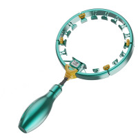 3D環繞觸點智能呼拉圈-綠色 | 腰圍60cm-120cm | 360°健腹健身 | 塑性體態 | 精準計數系統