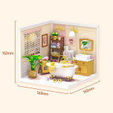 Rolife 若來 超級世界DIY立體拼圖-泡泡時間-浴室 | 簡單易拼 | 細節可玩 | 自由組合