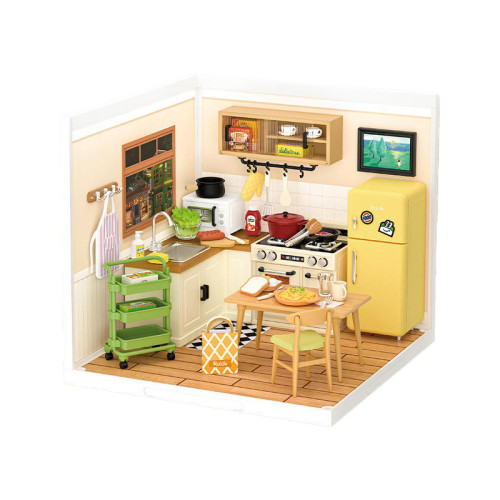 Rolife 若來 超級世界DIY立體拼圖-廚力滿滿-廚房 | 簡單易拼 | 細節可玩 | 自由組合