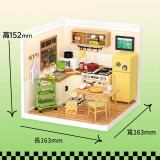 Rolife 若來 超級世界DIY立體拼圖-廚力滿滿-廚房 | 簡單易拼 | 細節可玩 | 自由組合