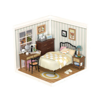 Rolife 若來 超級世界DIY立體拼圖-甜夢晚安-睡房 | 簡單易拼 | 細節可玩 | 自由組合