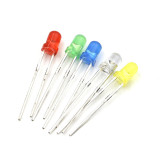 5mm 3mm LED發光二極體套裝（共200個） | 紅黃綠白藍5色 | 彈性應用