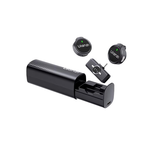 Ulanzi A21 小鈕扣無線麥(黑色-TypeC) | AI降噪 | 360°全指向收音 | 香港行貨